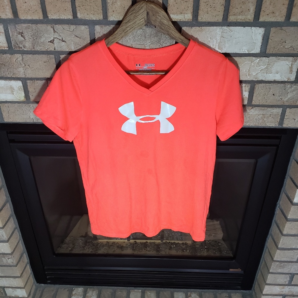 UA W YXL Heatgear Tee